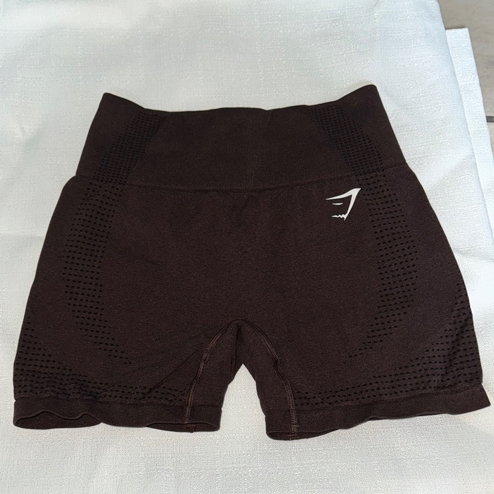 Gymshark Brown Athletic Shorts for Performance
